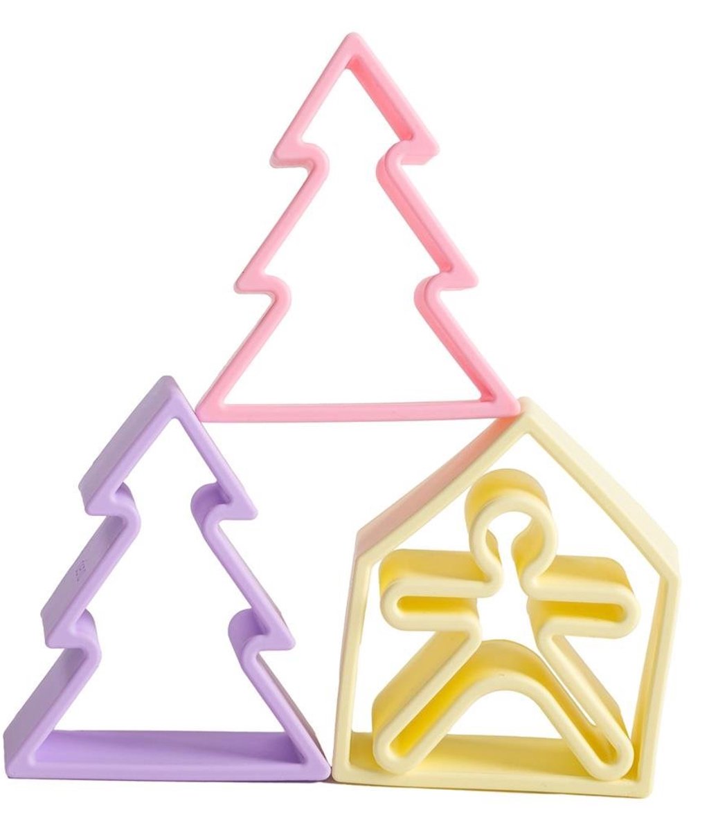 Dëna Siliconen Speelset Pastel | Kind - Huis - Boom Set